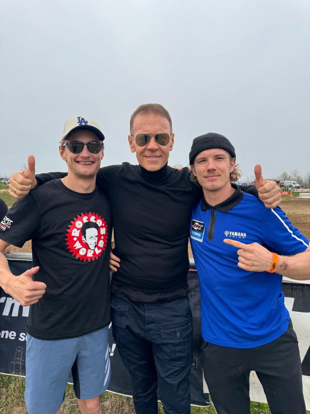 Super Mot Hard? Rocco Siffredi at the first stage of the Italian motocross championship in march 2024
